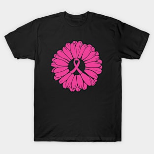 Sunflower Breast Cancer T-Shirt